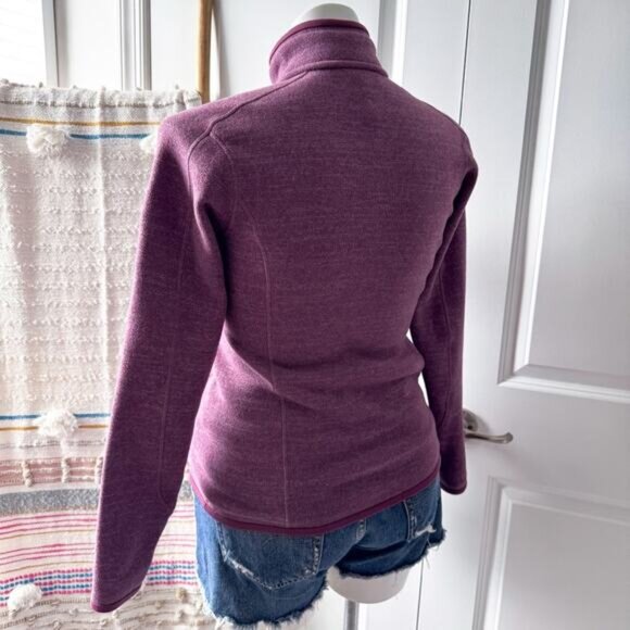 Patagonia Better Sweater Purple 1/4 Zip Fleece Lined Pullover Sweater Women’s M - Picture 4 of 8